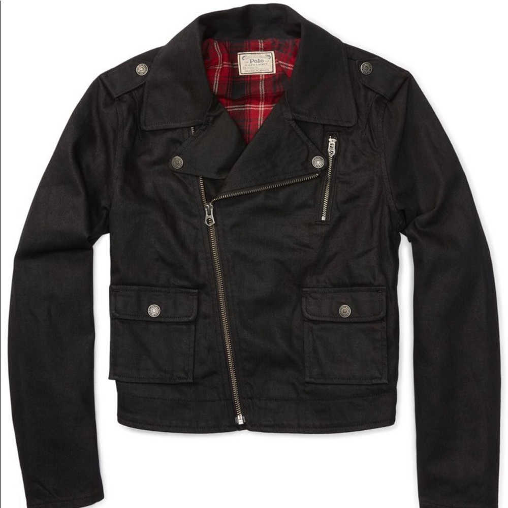 Polo by Ralph Lauren Denim Moto Jacket.